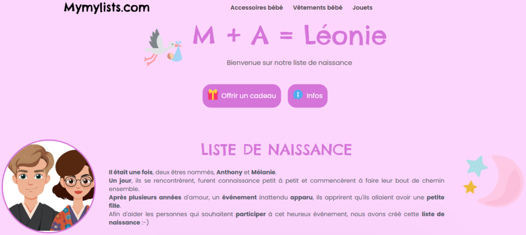 Idées cadeaux naissance